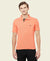 HiFlyers Men'S Cotton Polo T-Shirt With Chest Logo Orange