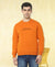 HiFlyers Men Slim Fit Slogan Printed Cotton Fleece Sweatshirt -Mustard