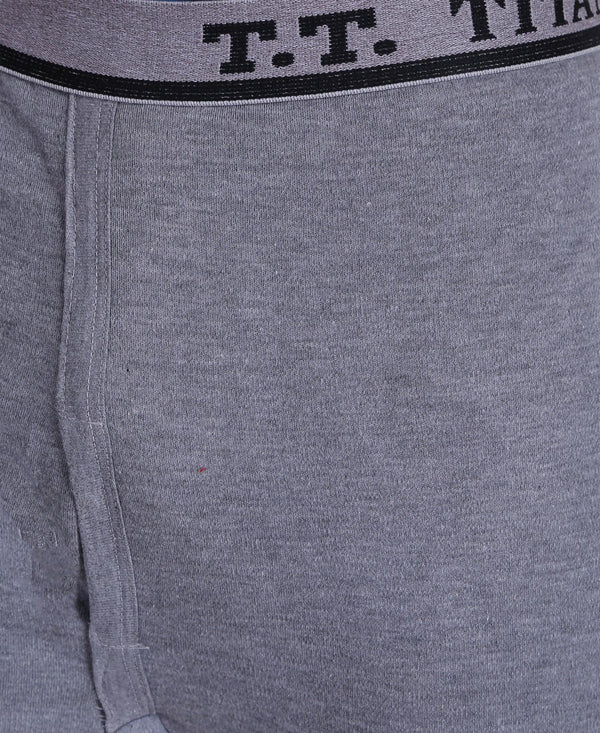 T.T. Mens Sky Blue Slim FitSolid Titanic Thermal Trouser