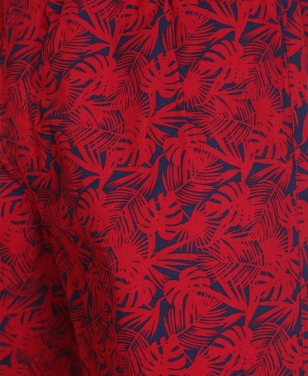 HiFlyers Men Printed Cotton Boxer Short Red
