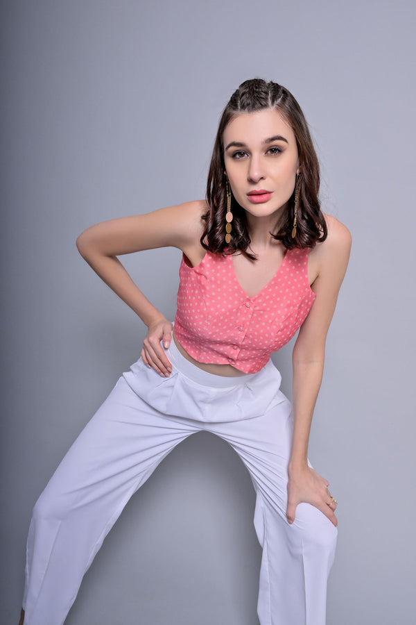 Garden Party Peach Waistcoat with Blazer & Trouser