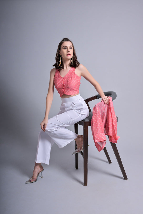 Garden Party Peach Waistcoat with Blazer & Trouser