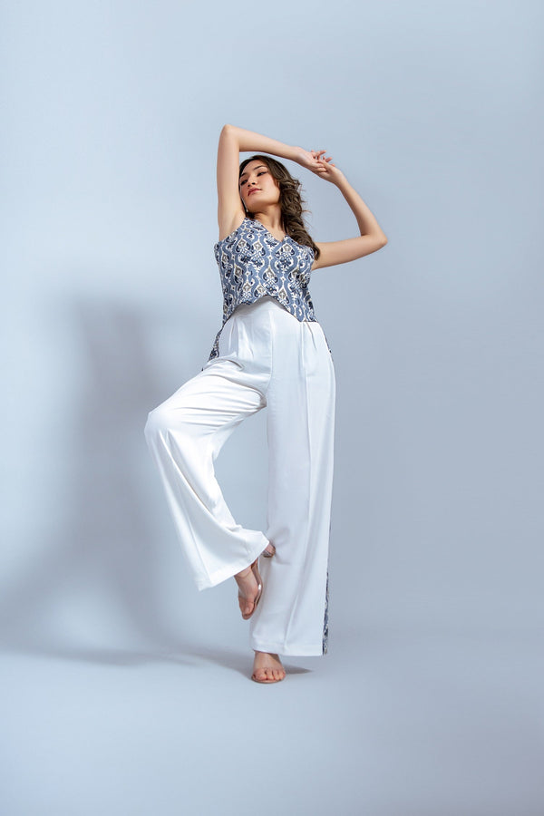 Garden Party Blue Ikat Cords