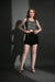 Garden Party Cotton Short Co ord set with Checks Waist coat (Combo)