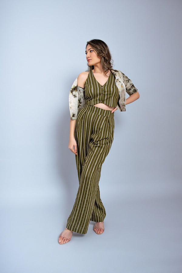 Garden Party Tie Dye With Stripe 3 Piece Set (Combo)