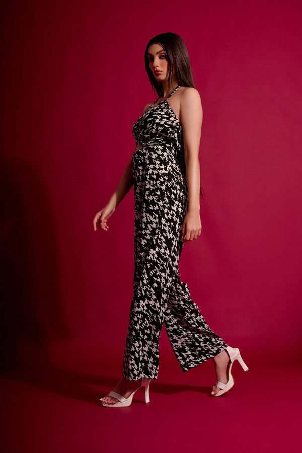 Garden Party Houndstooth Jumpsuit