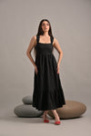 Black long maxi dress