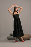 Black long maxi dress