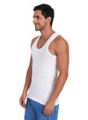 T.T. Men  Super Combed Cotton G-Vest Pack Of 5 White