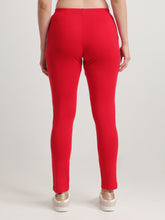 T.T. Women 100% Cotton Interlock Fabric Red Track Pant