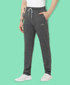 HiFlyers Mens Anthra Regular Fit Solid Cotton Blend Trackpant/Jogger