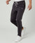 HiFlyers Mens Steel Grey Regular Fit Solid Cotton Blend Trackpant/Jogger