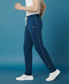 HiFlyers Mens Teal Blue Regular Fit Solid Cotton Blend Trackpant/Jogger