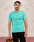 T.T. Men Slim Fit 100% Cotton Cool Round Neck Half Sleev Solid Tshirt Green