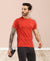 T.T. Men Slim Fit 100% Cotton Cool Round Neck Half Sleev Solid Tshirt Rust