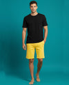 T.T. Men'S Solid Eco Friendly Cotton Blended Fabric Regular Fit Round Neck T-Shirt-Black