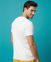 T.T. Men'S Solid Eco Friendly (Cotton Rich) Recycled Fabric Regular Fit Round Neck T-Shirt-White