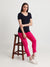 T.T. Women Slim Fit 100% Cotton Cool Round Neck Half Sleev Solid TshirtNavy