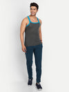 T.T. Men Cotton Track Pants - Air Force Blue