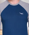 HiFlyers Men Round Neck Full Sleeve Cut & Sew Air Force T-Shirt