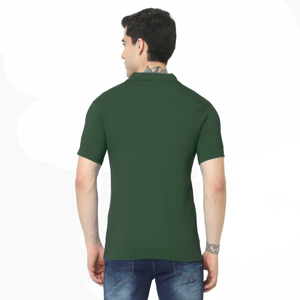 T.T. Men'S Solid Sinker Polo Tshirts With PocketOlive