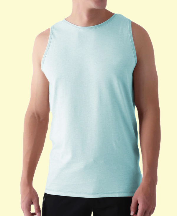 T.T. Men’S Cotton Vest|Premium Melange Cotton|Regular Fit|Soft, Breathable, Fade-Resistant | Anti-Bacterial & Lightweight | Ideal For Gym/Sports Activities|Pack Of 1|Ice Melt