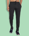 T.T. Cool Men Anthra Melange Side Striped Detail Cotton Track Pants