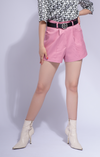 Garden Party Pink Cotton Shorts