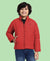 HiFlyers Boys Regular Fit | Polyster |Fluffy Full Sleeves |Quilted Insulation|High Neck Stand Collar|Zipper Jacket -Coral