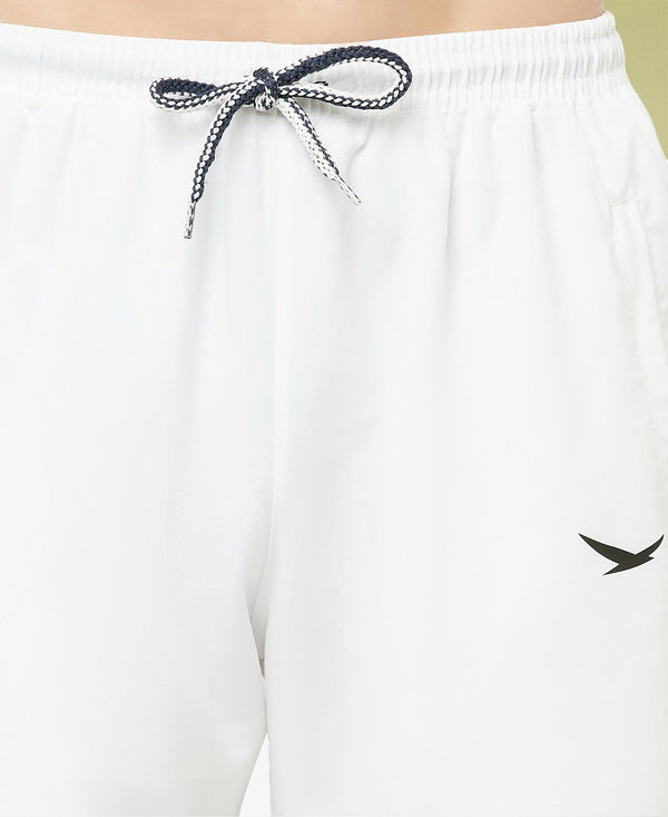 HiFlyers Mens White Regular Fit Solid Micro Polyester Fabric Tracksuit (All Season)