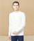 T.T. Men White Cotton Polyster Regular Fit Solid Sweatshirt Style Tshirt