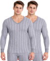 T.T. Men Hotpot Elite Top Thermal Pack Of 2- Grey Melange