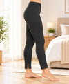 T.T. Women Regular Fit Cotton Rich With Elastomeric Finish Thermal Trouser Pack Of 1-Black