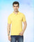 T.T. Men'S Solid Sinker Polo Tshirts With PocketYellow