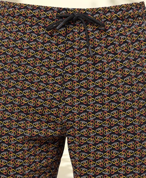 T.T. Men Cool Printed Shorts Pack Of 1 Yellow