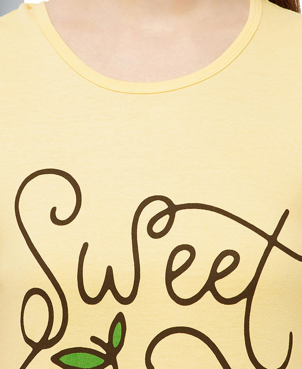 T.T. Women Yellow Regular Printed Tunic