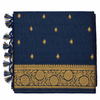 Golden Checks Cotton Saree