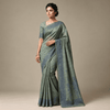 Cotton Silk Saree with Floral Designs