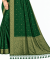 Golden Checks Cotton Saree