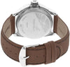 Quartz Analog Black Dial Leather Strap Watch for Guys