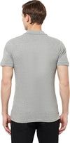 HiFlyers Men's Cotton Polo T-Shirt with Chest Logo Grey