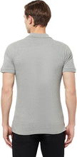 HiFlyers Men's Cotton Polo T-Shirt with Chest Logo Grey