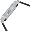 Quartz Analog Black Dial Leather Strap Watch for Guys