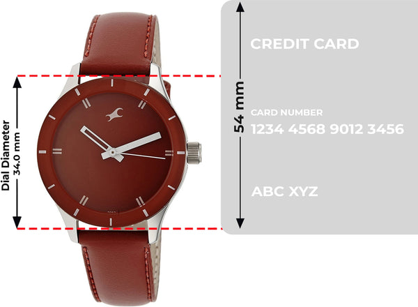 Quartz Analog Red Dial Leather Strap Watch for Girls Girls Watch