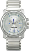 Quartz Analog Silver Dial Silver Stainless Steel Strap Watch for Men