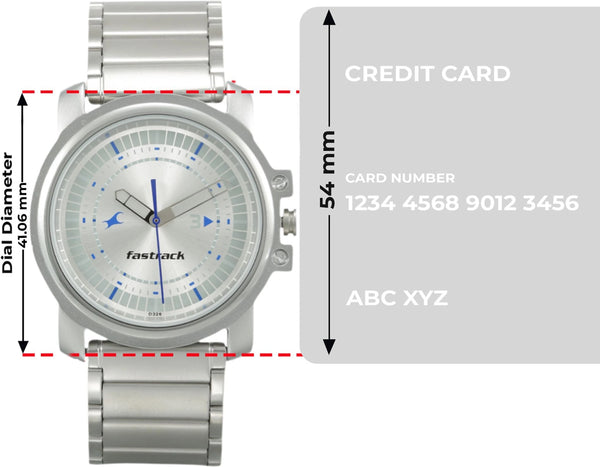 Quartz Analog Silver Dial Silver Stainless Steel Strap Watch for Men