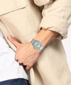 Quartz Analog Silver Dial Silver Stainless Steel Strap Watch for Men