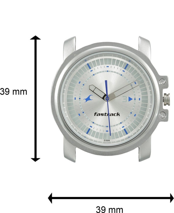 Quartz Analog Silver Dial Silver Stainless Steel Strap Watch for Men