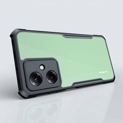 Mobielectro Camera Bump Protection | Slim Stylish 360 Protection Design |Crystal Clear | Shockproof Eagle Back Cover for Lava Yuva 2 - Black