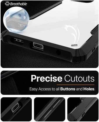 Mobielectro Camera Bump Protection | Slim Stylish 360 Protection Design |Crystal Clear | Shockproof Eagle Back Cover for Lava Yuva 2 - Black
